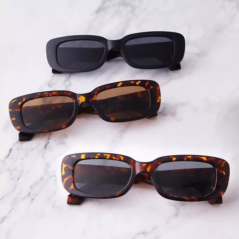 Retro Vintage Rectangle Sunglasses