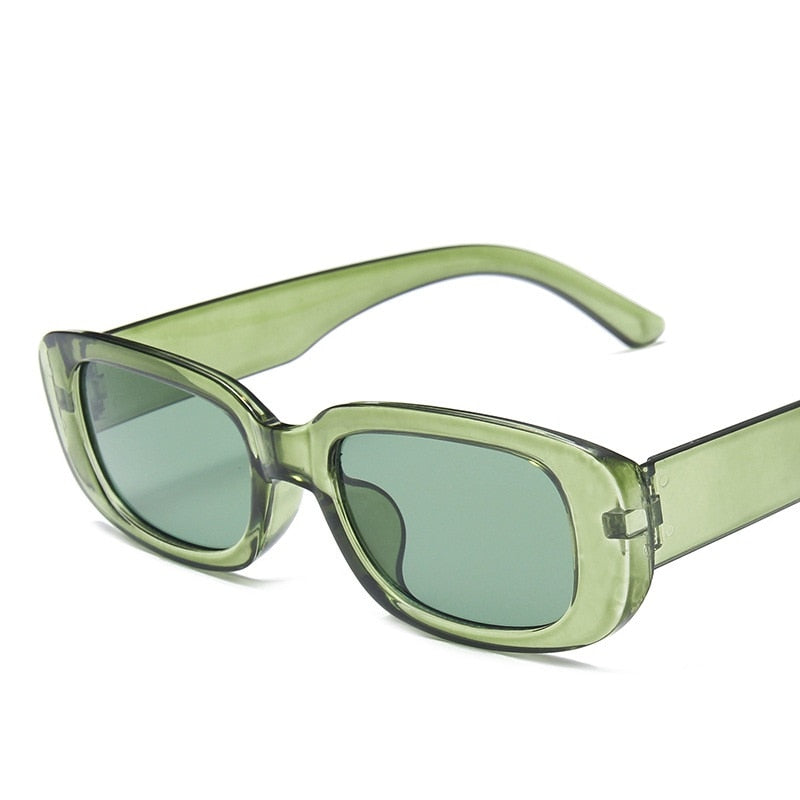 Retro Vintage Rectangle Sunglasses